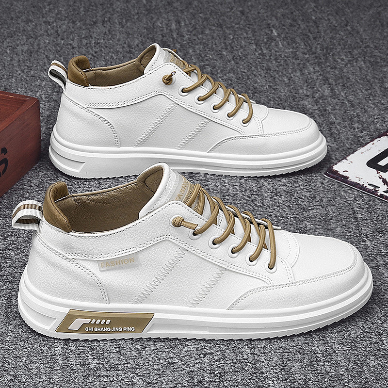 Autumn High-Top Korean Style Canvas Sneakers for Men