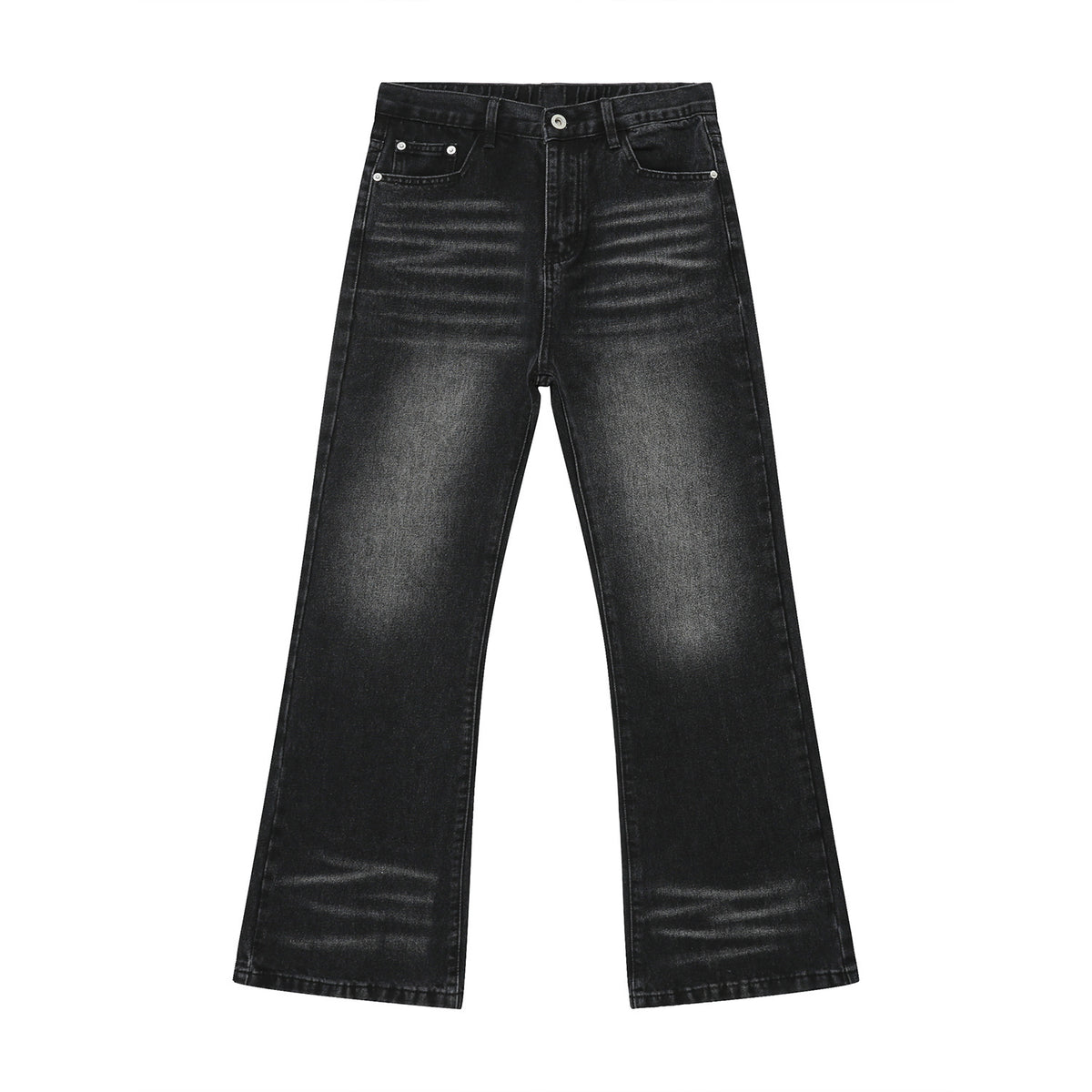 Slightly Flared Washed-Out Jeans for Men