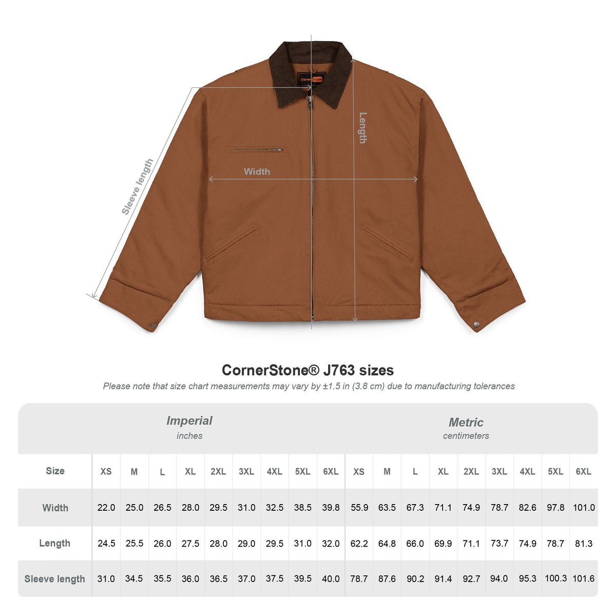 Brown Duck Cloth Work Jacket